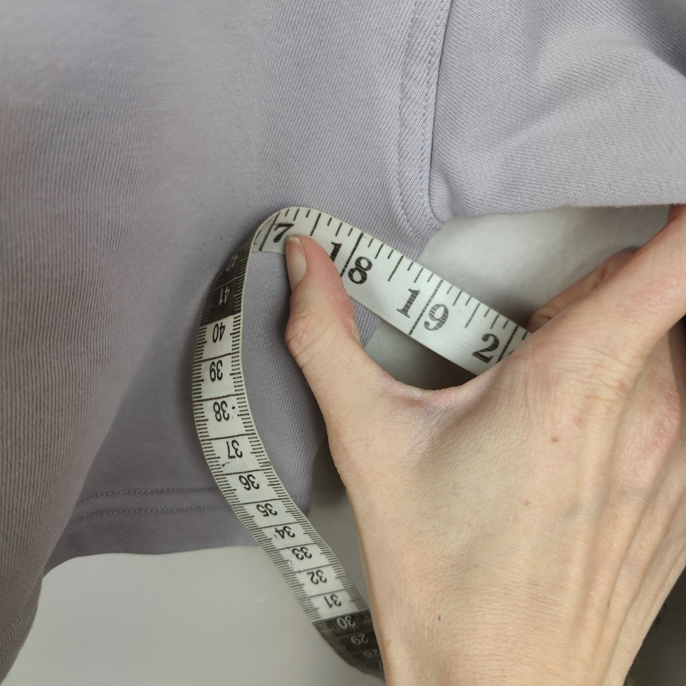 Lululemon All Yours Cropped Hoodie Womens Small Iced Iris Lavender Purple Lounge - Picture 5 of 9